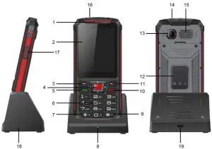 EVOLVEO StrongPhone Z4 Waterproof Durable Phone - General View