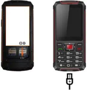 EVOLVEO StrongPhone Z4 Waterproof Durable Phone - Inserting the Battery