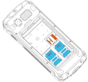EVOLVEO StrongPhone Z4 Waterproof Durable Phone - Memory Card