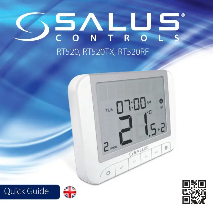 SALUS RT520 Programmable Thermostat User Guide