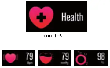 imperii Konch Uno SmartWatch - function page