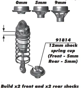 ASSOCIATED RC10B6 Team Kit - Spring Cups