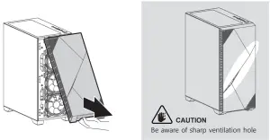 Removing the front panel