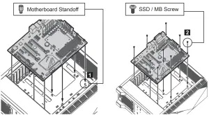 Mounting the motherboard
