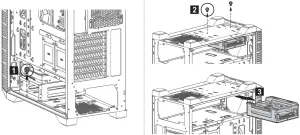 Mounting the 3.5" and 2.5" SSD / HDD
