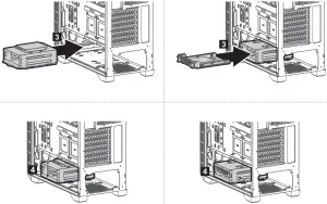 Mounting the 3.5" and 2.5" SSD / HDD