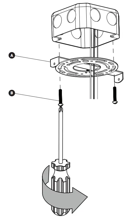 artika PDT SR CR Swirl Ribbon Pendant LED Light Fixture - mounti ng