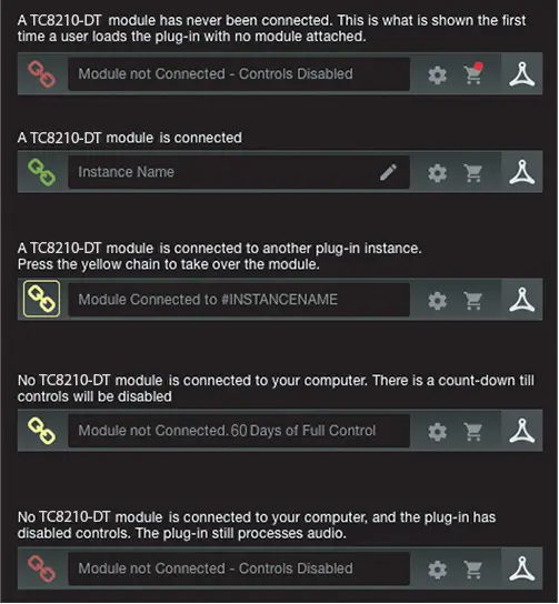 To summarize the connection status possibilities
