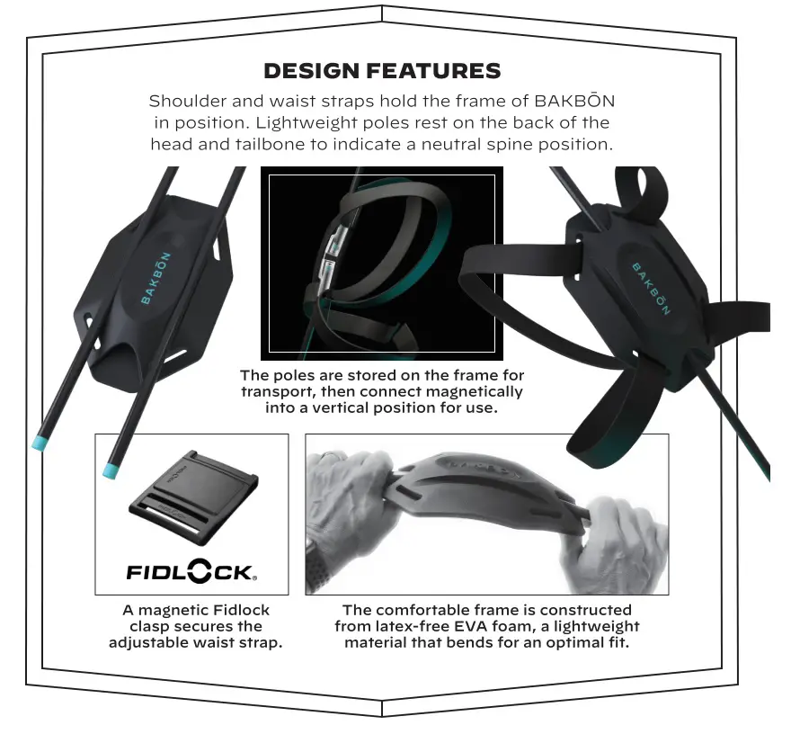 BAKBON Neutral Spine Cueing Posture Corrector Device - DESIGN FEATURES