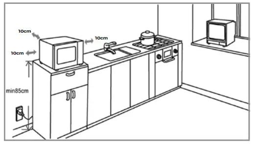 INVENTUM OV607B Freestanding Oven- installing the oven