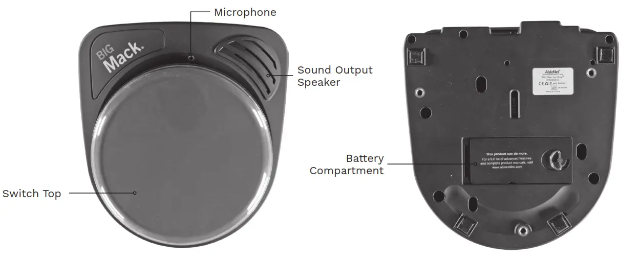 AbleNet 10000041 BIGmack Speech Device - fig