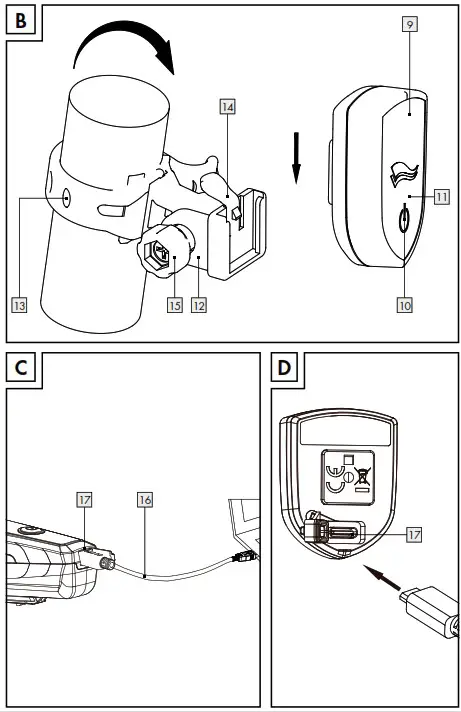 crivit D7A8 LED Bike Light Set - overview 2
