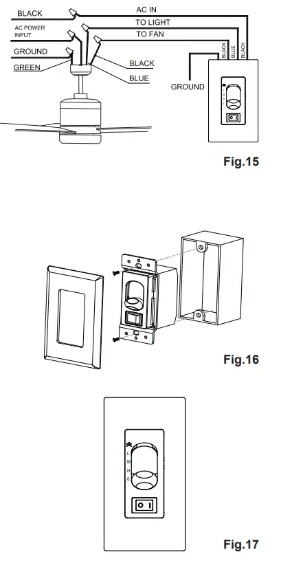 MAXIM LIGHTING 88806 52 Inch Tanker Cylinder Fan with LED Light Instruction Manual - Fig. 15,16,17