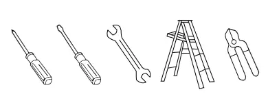 MAXIM LIGHTING 88806 52 Inch Tanker Cylinder Fan with LED Light Instruction Manual - Tools