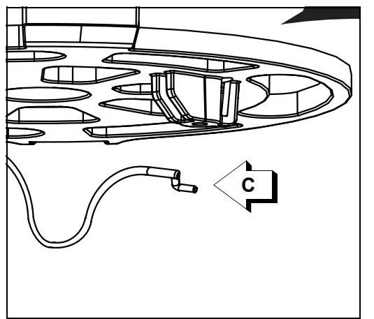 shindaiwa RS600 75 cu ft Walk Behind Broadcast Spreader - Remove cable