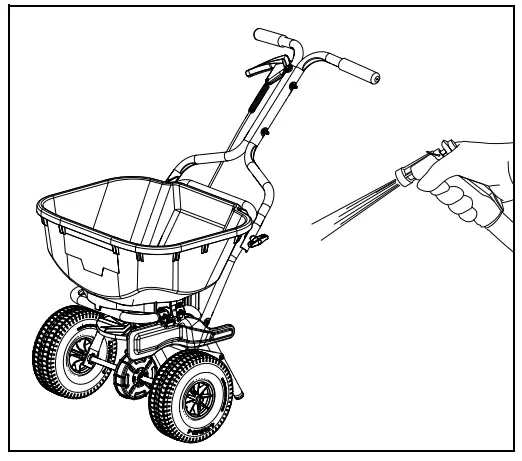 shindaiwa RS600 75 cu ft Walk Behind Broadcast Spreader - spreader