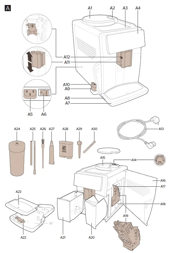 Saeco Xelsis Suprema SM8885 Espresso Coffee Machine 01