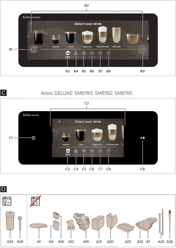 Saeco Xelsis Suprema SM8885 Espresso Coffee Machine 02