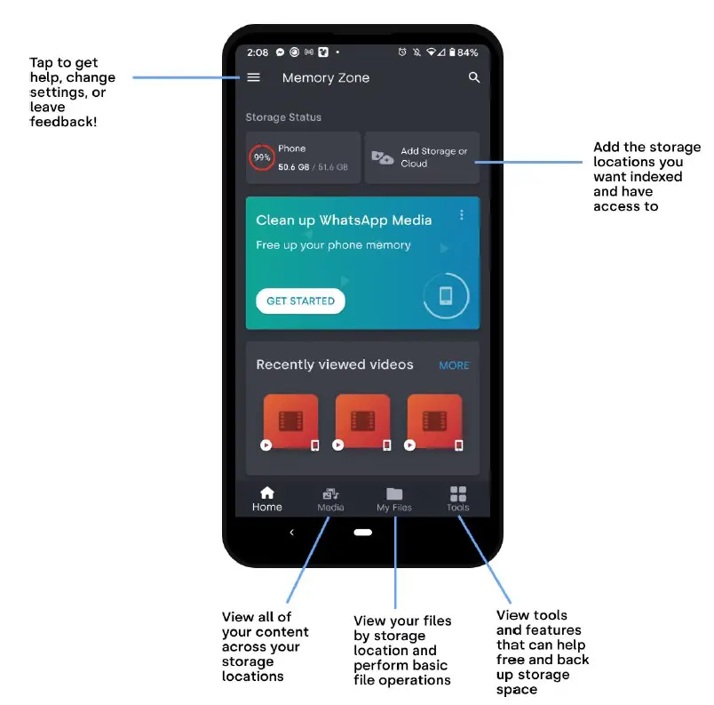 SanDisk Memory Zone Application 1