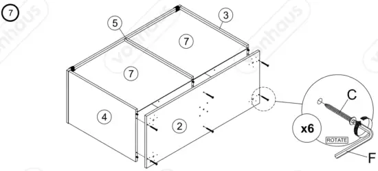 VonHaus-3000066-Koto-1-Drawer-2-Door-Small-Sideboard-Assembly