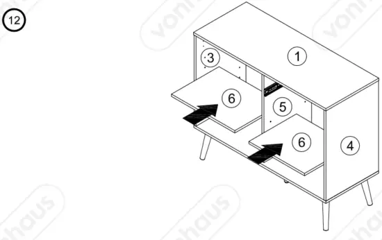 VonHaus-3000066-Koto-1-Drawer-2-Door-Small-Sideboard-Assembly