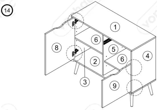 VonHaus-3000066-Koto-1-Drawer-2-Door-Small-Sideboard-Assembly