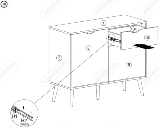 VonHaus-3000066-Koto-1-Drawer-2-Door-Small-Sideboard-Assembly