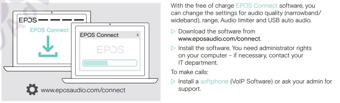 EPOS SDW D1 USB DECT Dongle for IMPACT 5000 Series Headsets User Guide - Installing software