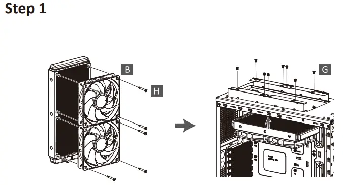 ENERMAX LIQMAX III 240mm aRGB Liquid CPU Cooler - AMD Installation step 1