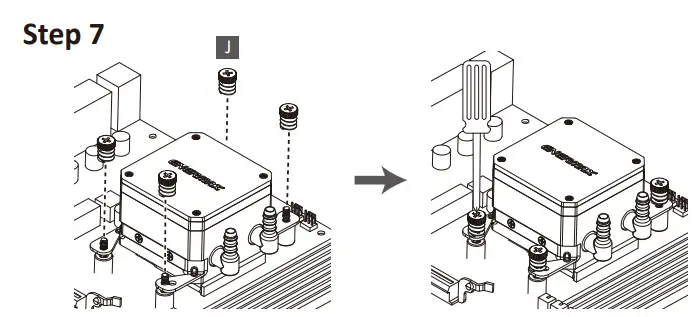 ENERMAX LIQMAX III 240mm aRGB Liquid CPU Cooler - AMD Installation step 7