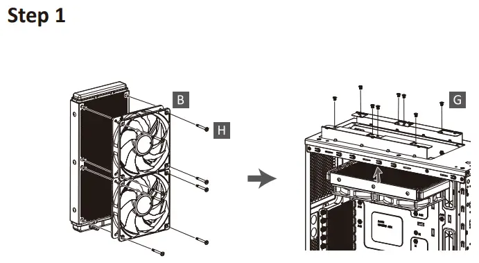 ENERMAX LIQMAX III 240mm aRGB Liquid CPU Cooler - step 1