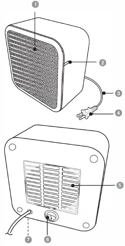 amazon-basics-B074MW25S5-500-Watt-Personal-Ceramic-Heater-FIG-2
