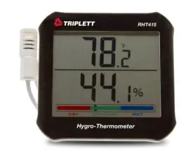 TRIPLETT RHT415 Hygro-Thermometer with Remote Probe