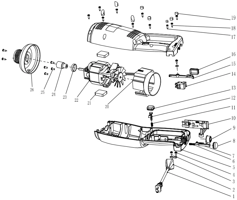Exploded view and spare parts lists