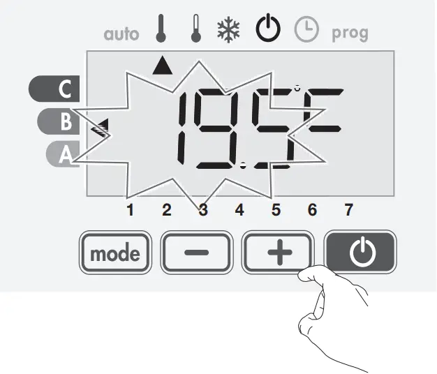 VASCO EP-H-FL - SETTING THE COMFORT TEMPERATURE