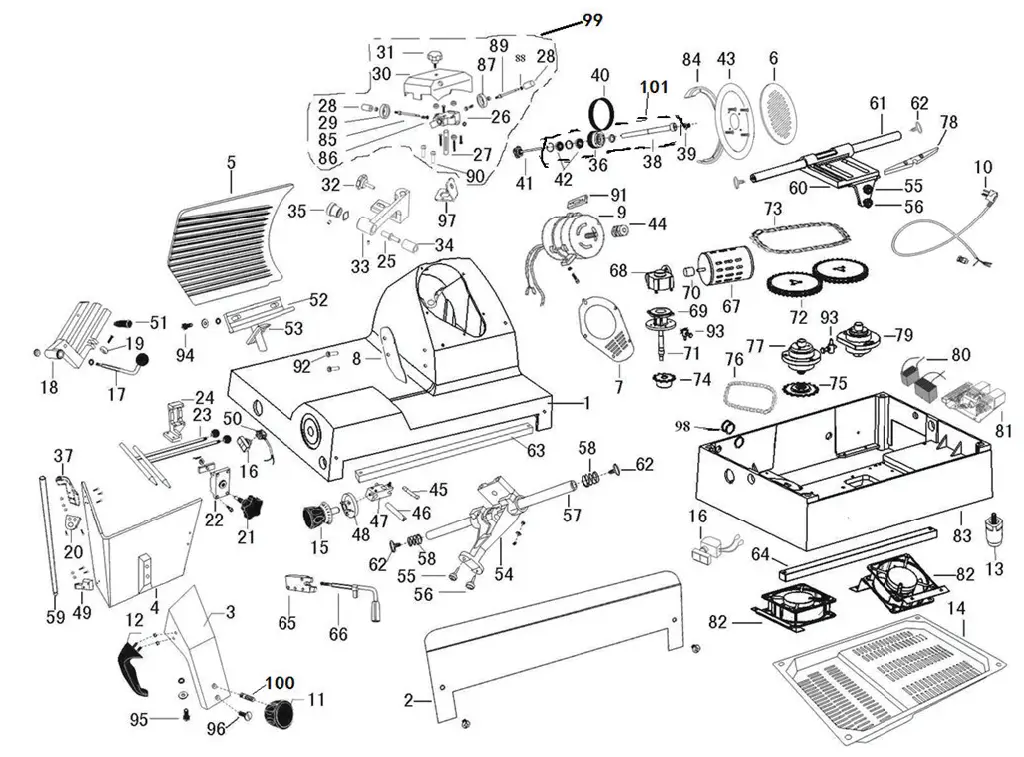 AVANTCO-SL309-9-Inch-Manua-Gravity-Feed-Meat-Slicer-fig10