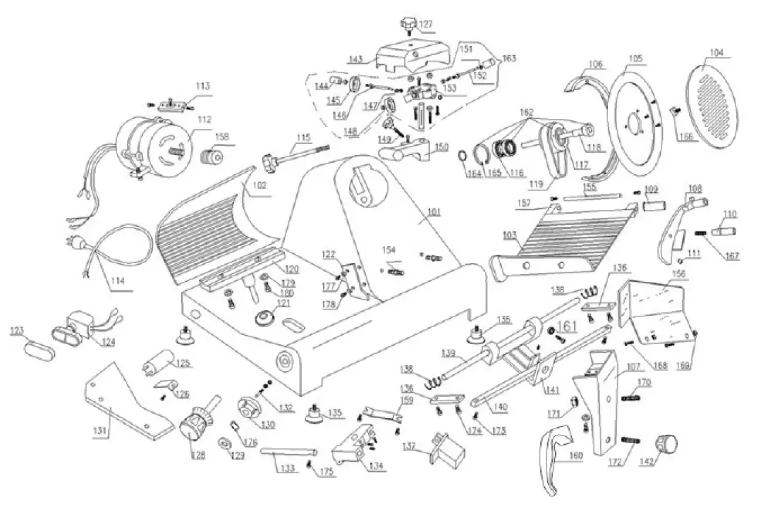 AVANTCO-SL309-9-Inch-Manua-Gravity-Feed-Meat-Slicer-fig7