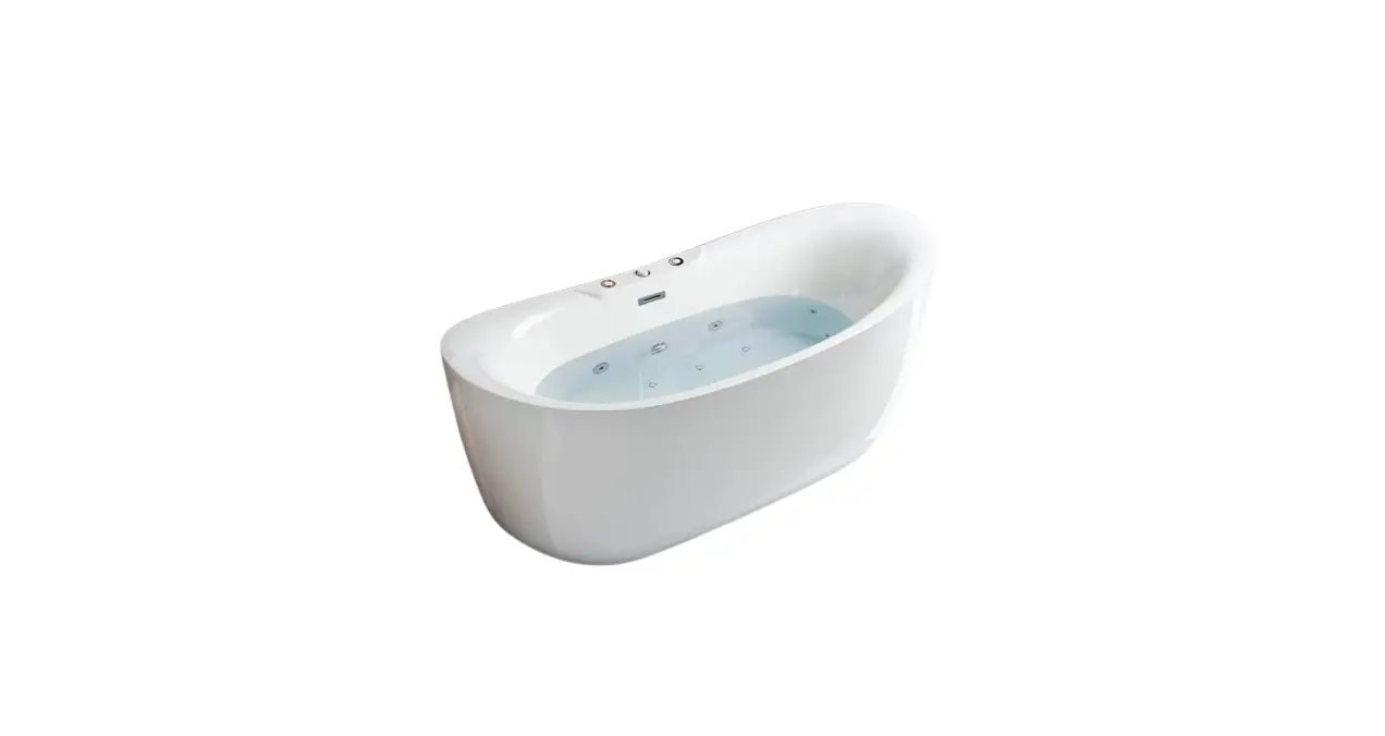 Woodbridge B0034 71-inch Whirlpool Water Jetted And Air Bubble Freestanding Bathtub User Guide
