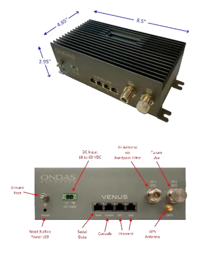 ONDAS X27VNB22G1 Venus Base Station FIG 1