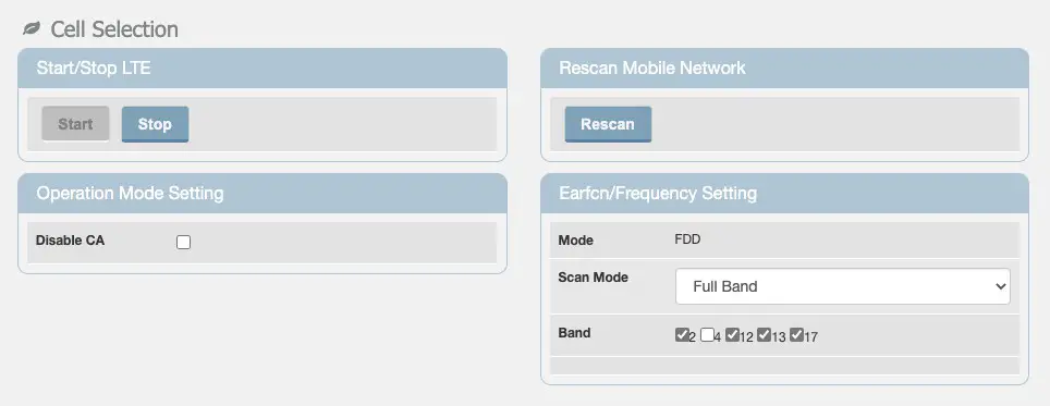 Kumu KR5 UE LTE Self Relay - Advanced Settings 1