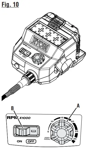 RYOBI 18V ROTARY TOOL STATION - Figure 11