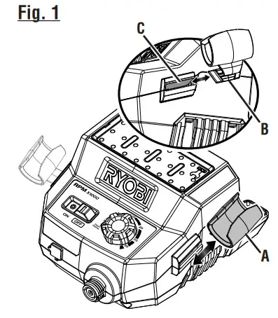 RYOBI 18V ROTARY TOOL STATION - Figure 2
