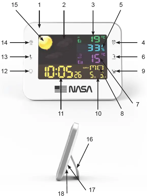 NASA WS500 Weather Station with Outdoor Sensor 01