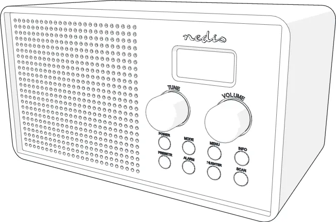 Nedis Rddb5110bk Dab+ | Fm Radio User Manual Nedis Rddb5110bk Dab+ | Fm Radio User Manual