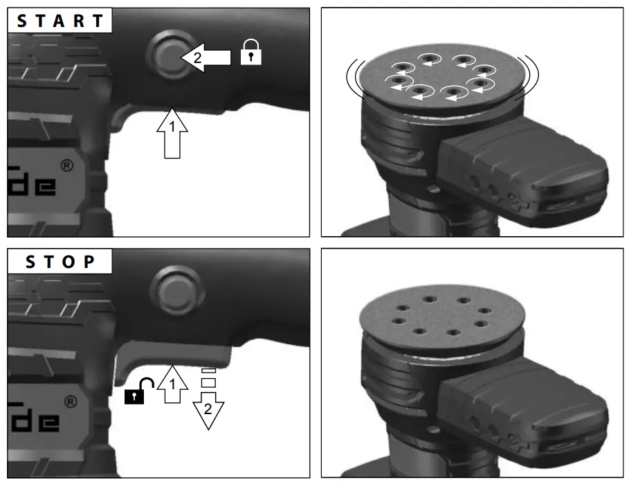 Gude EXS 125 E Eccentric Sander - FIG10