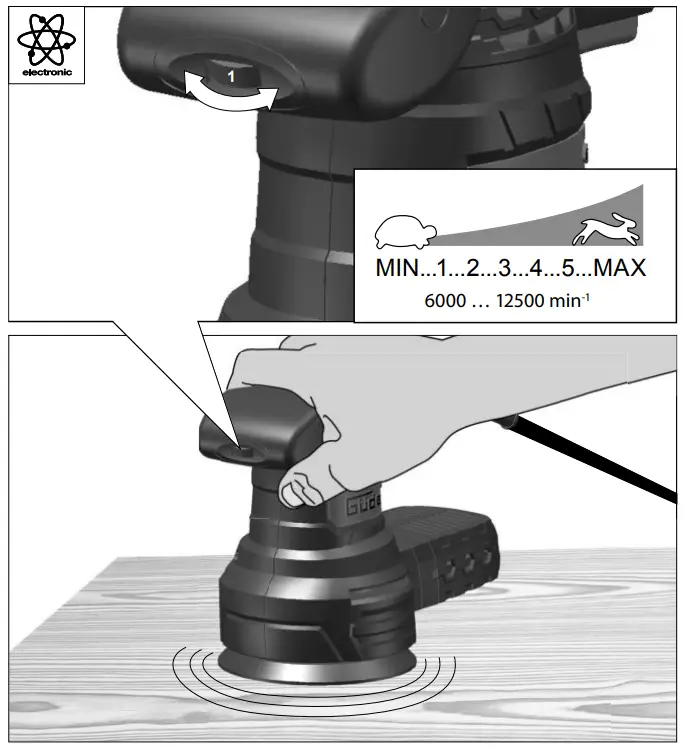 Gude EXS 125 E Eccentric Sander - FIG12