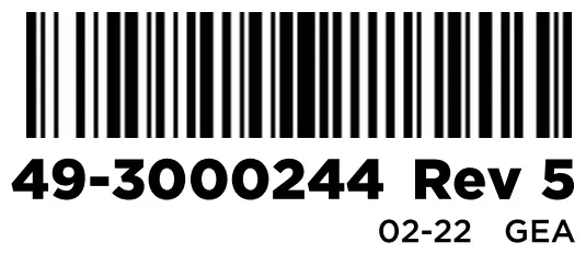 GE Profile 7 4 Cu Ft Gas Dryer White - bar code