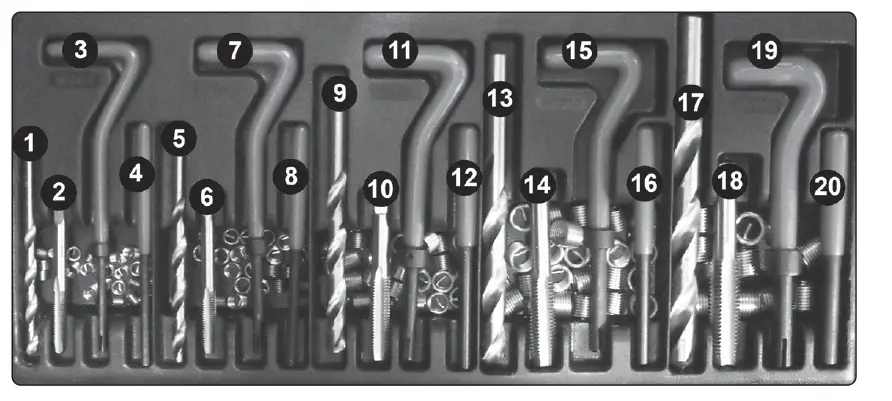 SEALEY TRMK Thread Repair Master Kit FIG 1