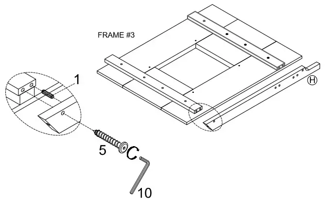 Polibi WF198565 White Twin Over Twin Low Bunk Bed - Fig 5
