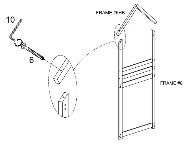 Polibi WF198565 White Twin Over Twin Low Bunk Bed - Fig9